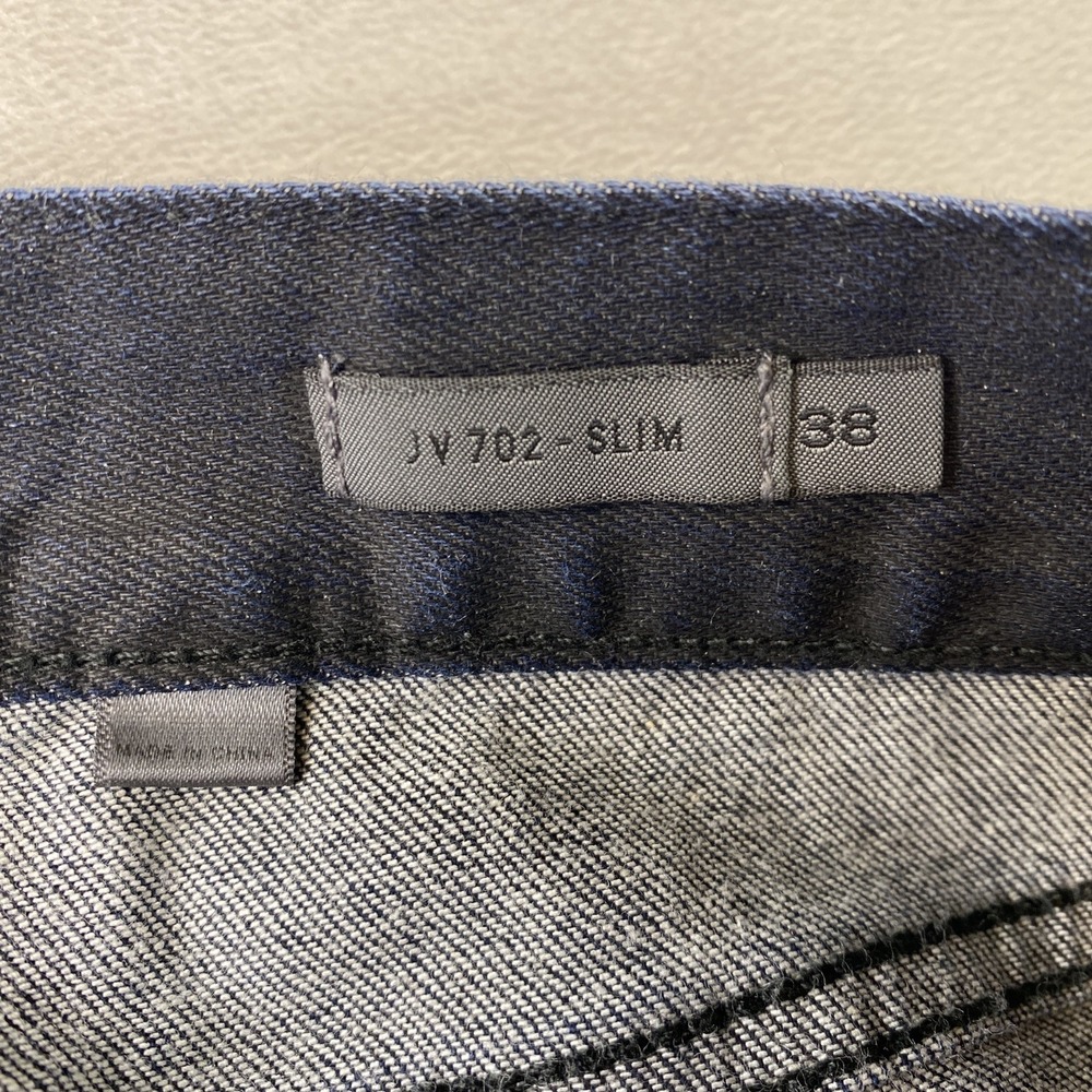 John Varvatos JV702 Slim Jeans Dark Blue Men's 38x31 Indigo Denim Stretchy Japan - Picture 3 of 16